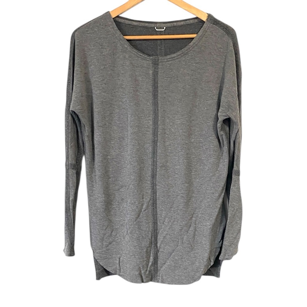 Kit and Ace Charcoal Cashmere Blend long sleeve tunic top size medium